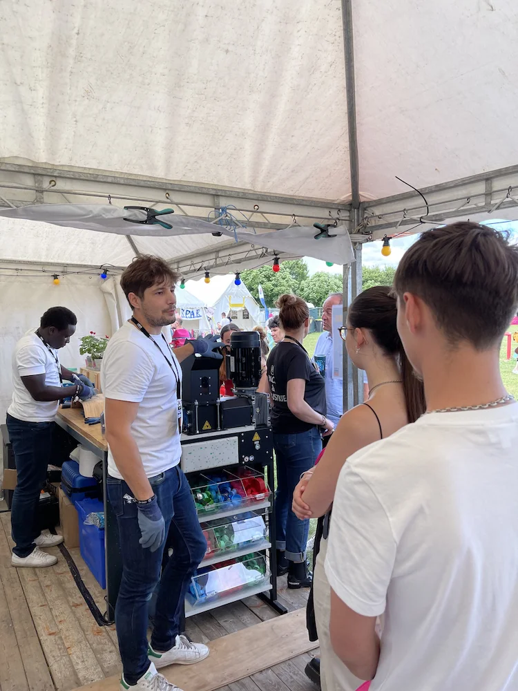 Ambiance durable et pédagogique au stand UIMM Rock in Evreux